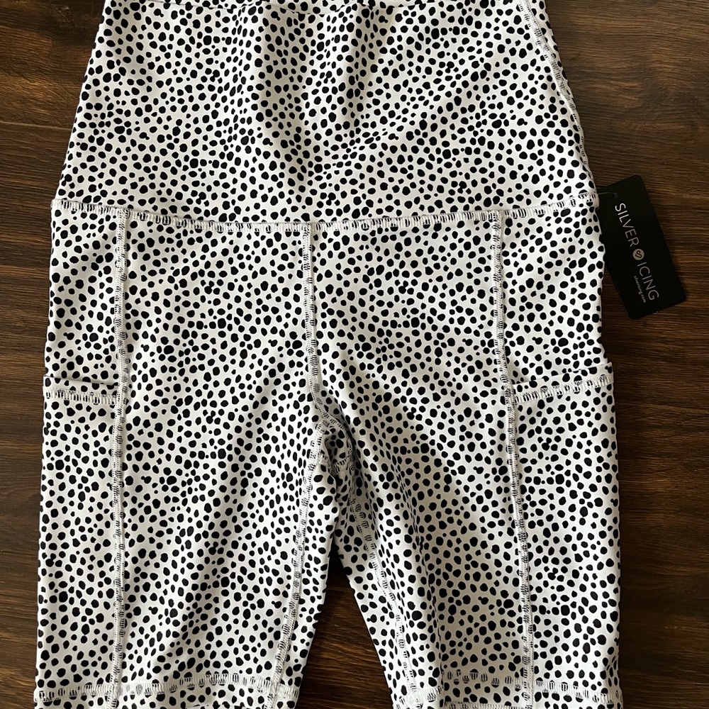 Silver icing polka dot Print Shorts